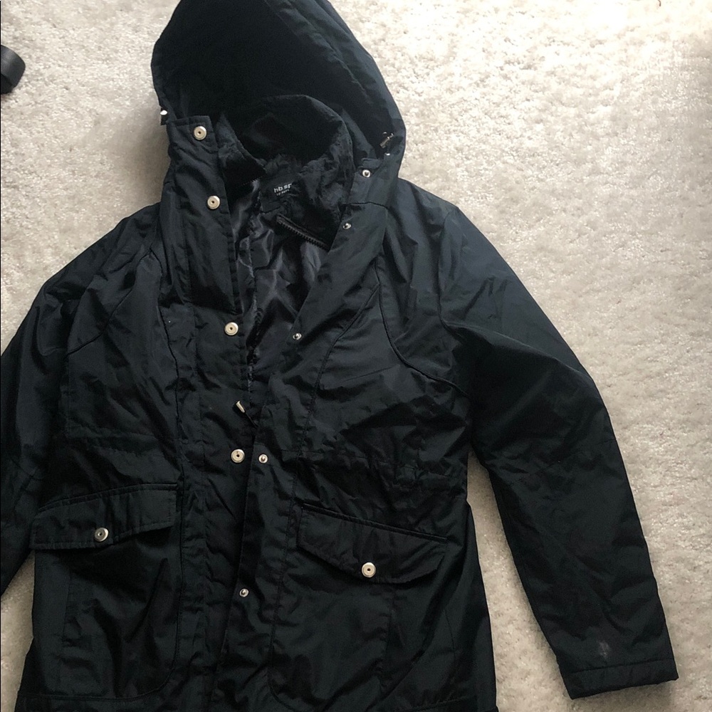 Harve Benard Black Varsity Jacket